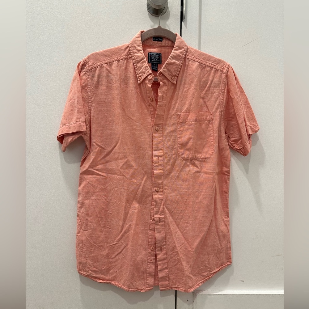 Corona Chambray Short Sleeve Button Down - Medium Slim